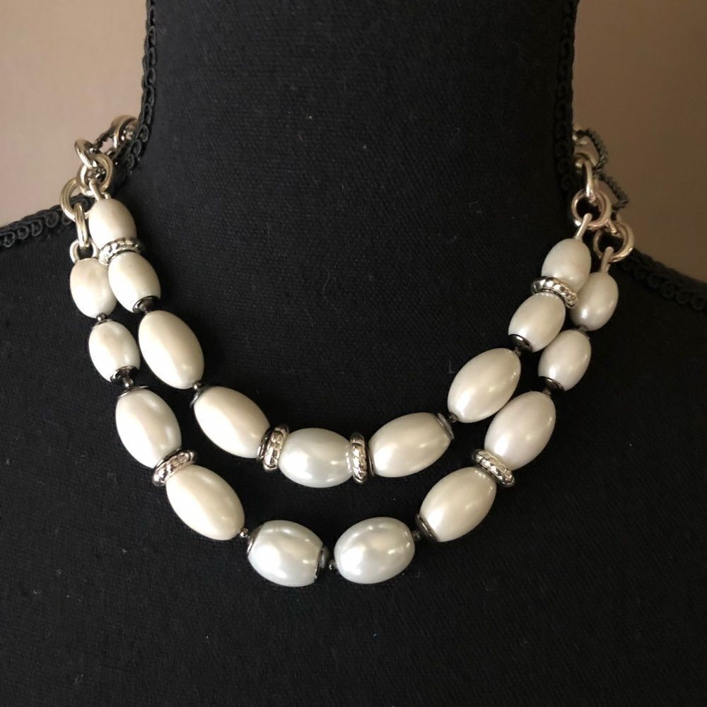 💝Dana Buchman Faux Pearl Necklace